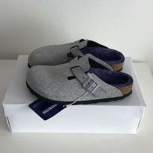 Birkenstock Boston Shearling Giltter Dust Clog